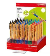 Stabilo Pointball Bolígrafo Retráctil Recargable 6 Colores Surtidos - Expositor De 32u