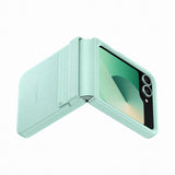 Funda Samsung Para Galaxy Z Flip6 De Ecopiel Verde Menta Flip 6