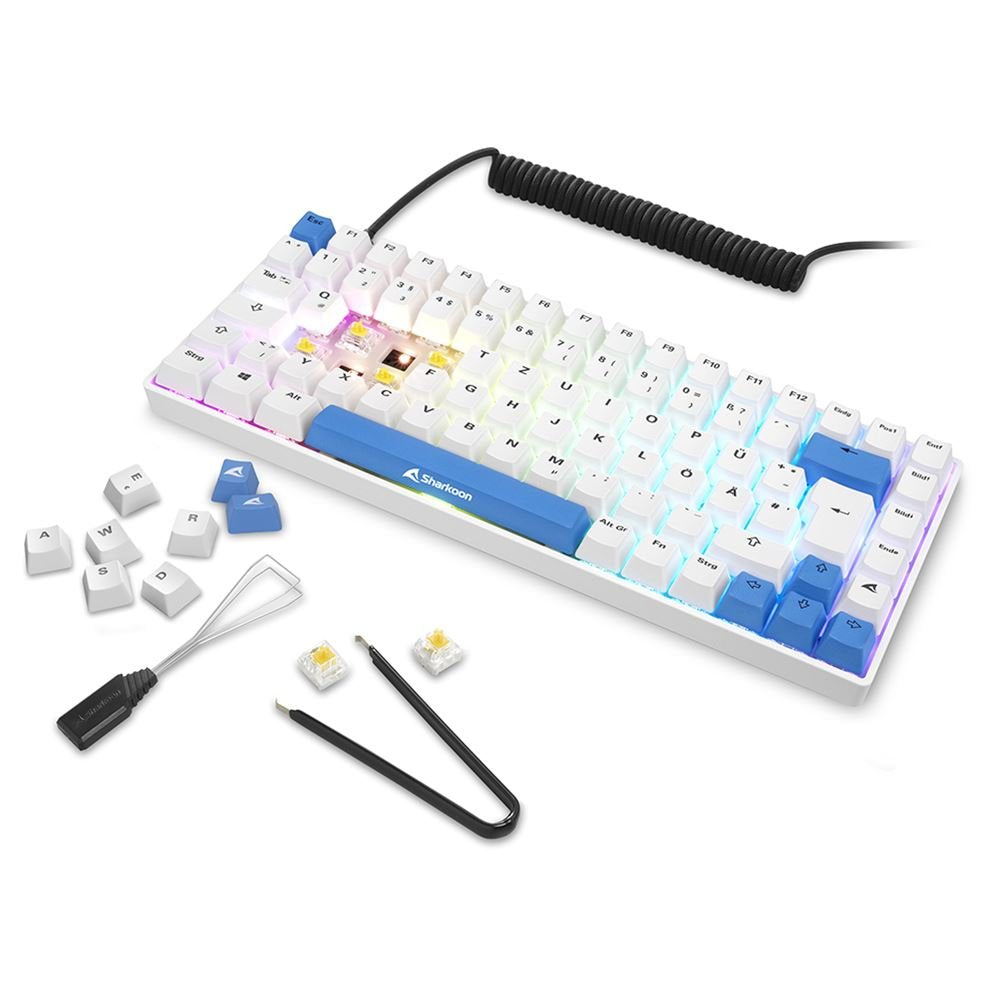 EAN 4044951039197 - Sharkoon SKILLER SGK50 S3 PBT teclado Juego USB QWERTZ Alemán Blanco imagen 8