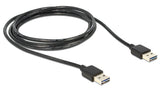 Delock Cable Easy-Usb 2.0 Typ-A Stecker > Easy-Usb 2.0 Typ-A Stecker 5 M Schwarz