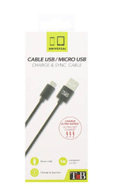 Tnb Usb/Micro Usb Cable 1m Black