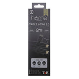 Cable Hdmi 2.0 T Nb 2m M/M 360° (Negro)
