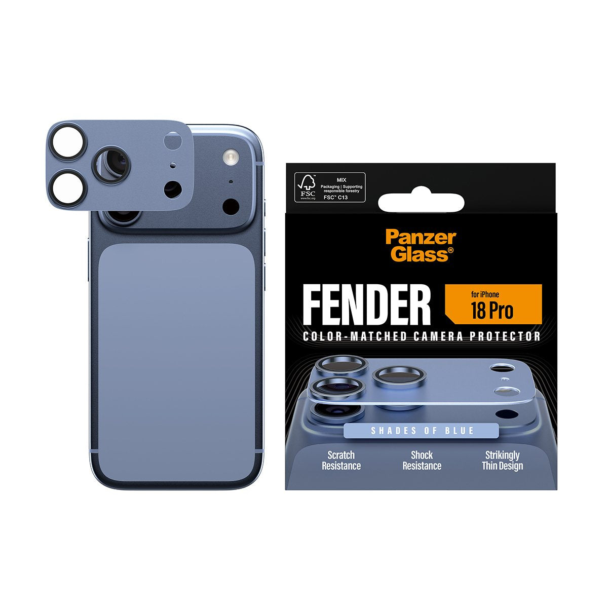 Panzerglass Fender Ip 18 Pro Shades Of Blue Kameraschutz