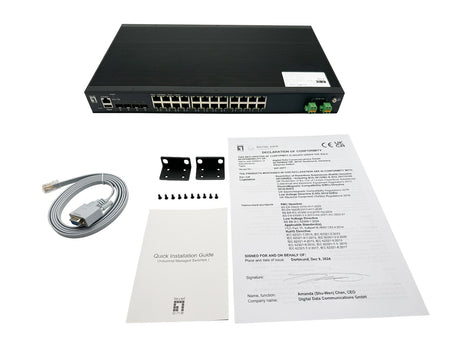 EAN 4015867240694 - LevelOne IXP-2871 switch Gestionado L2+ Gigabit Ethernet (10/100/1000) Energía sobre Ethernet (PoE) Negro imagen 4