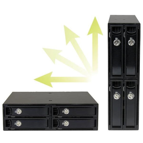 EAN 0065030859837 - StarTech.com SATSASBP425 panel bahía disco duro 13,3 cm (5.25") Bandeja para disco duro Negro imagen 6