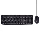 Ewent Pack Teclado + Raton Para Oficina - Teclas Silenciosas De Perfil Bajo - 1000dpi - Disposicion Italiana Qwerty It