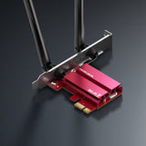 Pci Express Wifi 7 Triband Y Bluetooth 5.3 Mercusys Ma37be Be6500 2882mps 6ghz 2 Antenas