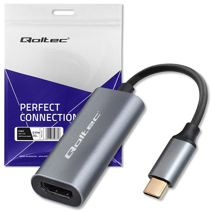 Adapter Aluminiowa Przejsciówka Usb-C Na Hdmi 4k 60hz 32awg