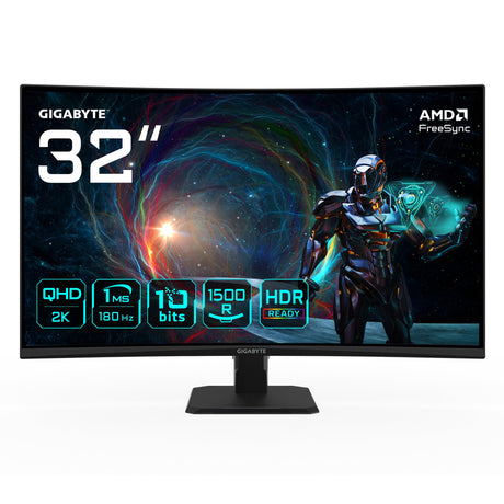 EAN 4719331863548 - GIGABYTE GS32QCA pantalla para PC 80 cm (31.5") 2560 x 1440 Pixeles Quad HD LED Negro imagen 1
