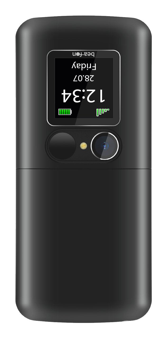 Beafon Fold 10 Lte, Silver Line, Grosstastenklapphandy, Negro-Silber