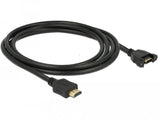 Delock Cable Hdmi A Macho > Hdmi A Hembra Am Einbau 4k 30 Hz 2 M