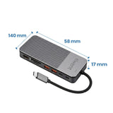 Hub Ewent Ew1156 Usb-C 8en1 + Carcasa Ssd M.2 Nvme 10gbps