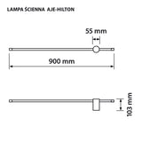 Activejet Led Wall Lamp Aje-Hilton Black Nw