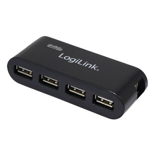 Logilink Hub 4 Puertos Usb 2.0 Alimentado Negro Ua0085