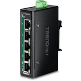 Trendnet 5-Port Indumrial Gigabit Poe+ Din-Rail Mini Switch