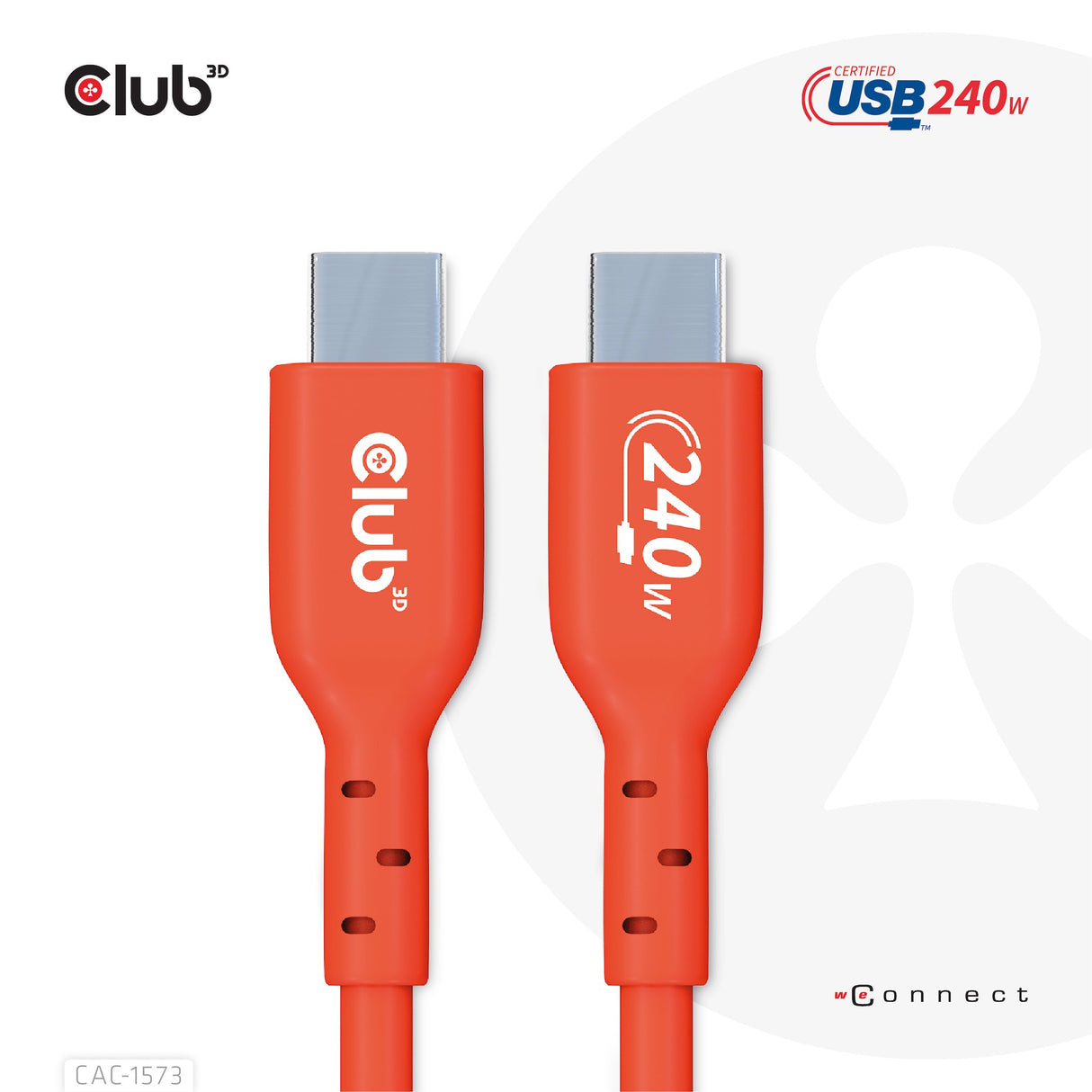 EAN 8719214472306 - CLUB3D CAC-1573 cable USB USB 2.0 2 m USB C Rojo imagen 10