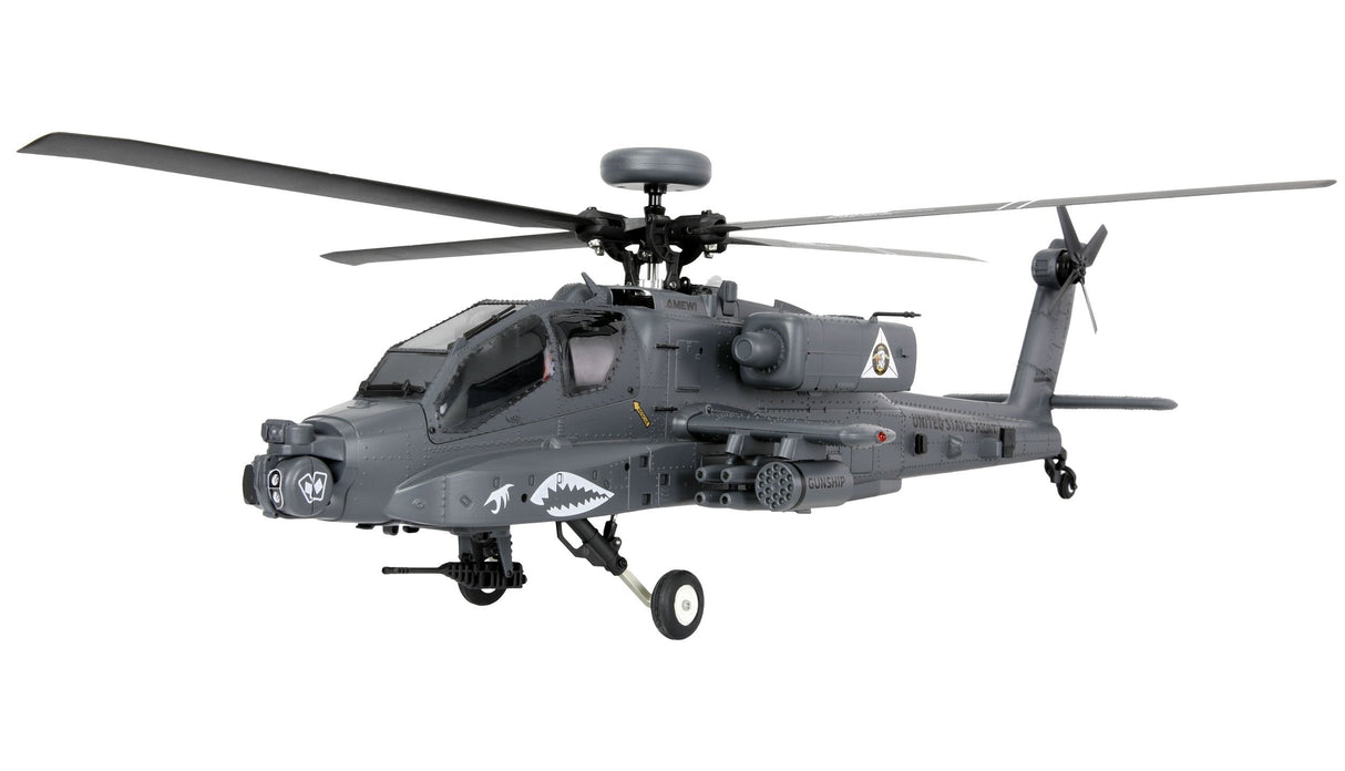 Amewi Apache Ah-64d Cp Helikopter 6g 3d Rtf Gris