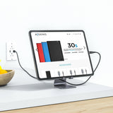 Aisens Soporte De Sobremesa Tamaño M Ajustable (1 Pivote) Para Movil / Tablet - Gris