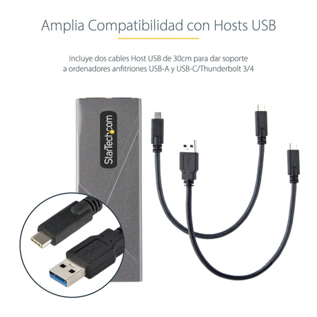 EAN 0065030894975 - StarTech.com M2-USB-C-NVME-SATA caja para disco duro externo Caja externa para unidad de estado sólido (S imagen 11