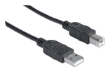 Manhattan Cable Usb B Impresora Usb 2.0, A Macho/ B Macho, 480 Mbps, 5 M, Negro