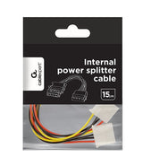 Gembird Cable De Alimentacion 5.25 Molex A Doble Molex 0.15m  Cc-Psu-1