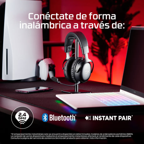 EAN 0198415435569 - HyperX Cloud III S Wireless Black-Red Gaming Headset Inalámbrico Diadema Juego Bluetooth imagen 8