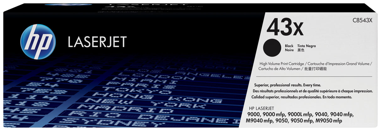 EAN 0725184659522 - HP 43X High Yield Black Original LaserJet Toner Cartridge cartucho de tóner 1 pieza(s) imagen 1