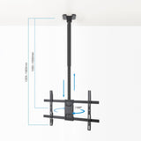 Soporte Techo Pantallas 43-86" Xl Negro