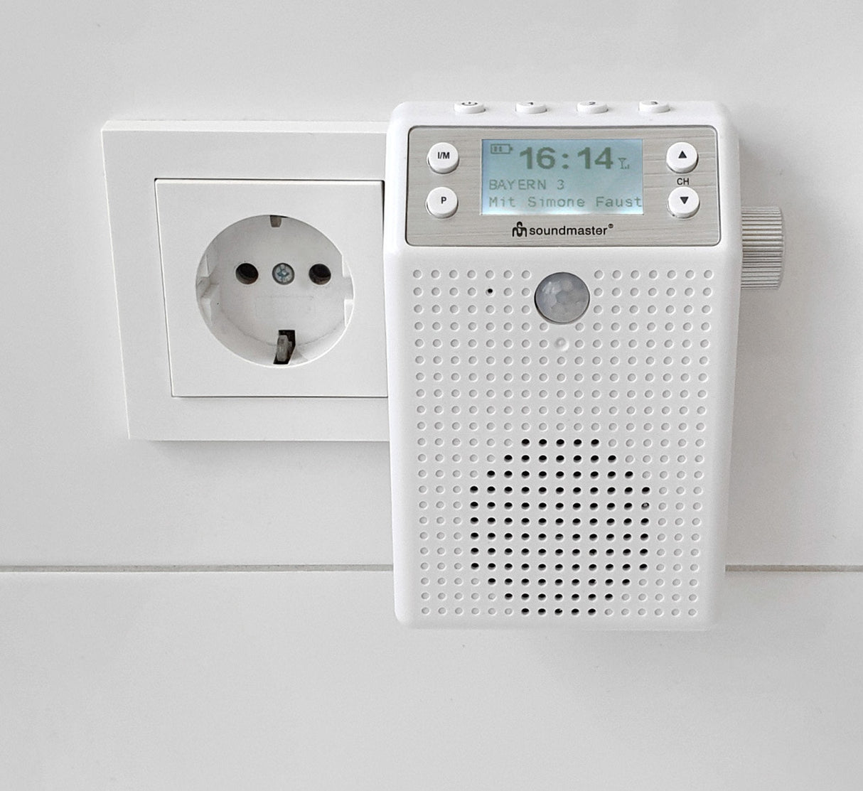 Soundmaster Dab60we Socket Radio Dab+, Fm Bluetooth, Usb Hands-Free Function, Incl. Microphone, Spla