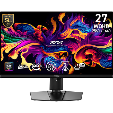 EAN 4711377353434 - MSI MPG 271QRDE QD-OLED X50 pantalla para PC 67,3 cm (26.5") 2560 x 1440 Pixeles Wide Quad HD Negro imagen 1