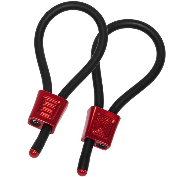 Electrastim Prestige Electraloops 2 X Cockring Rojo Ajustable