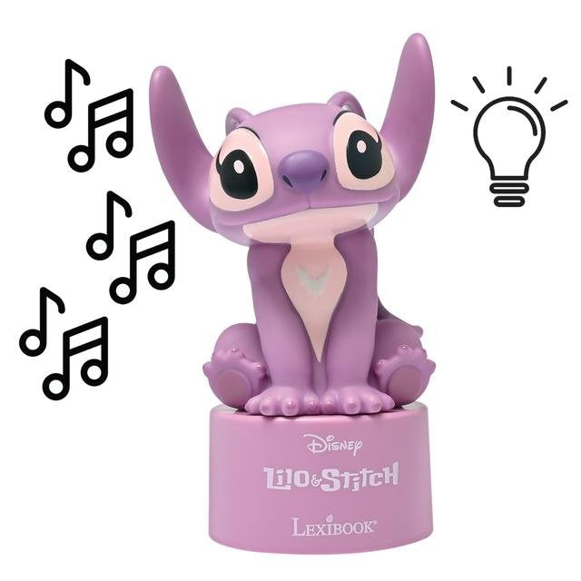 Luz Nocturna Altavoz Angel Stitch Disney