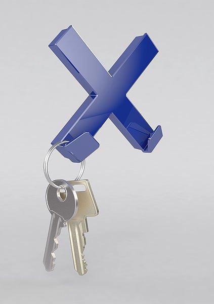 Novus Dahle 95550 Imán Mega Magnet Cruz Xl 9x9cm C/Ganchos Azul