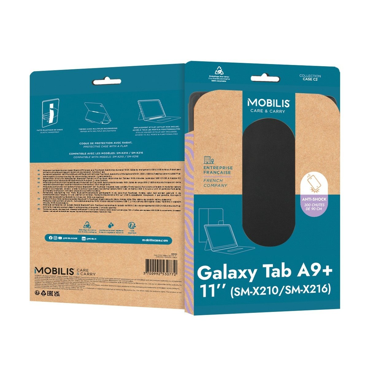 EAN 3700992530772 - Mobilis 029034 funda para tablet 27,9 cm (11") Folio Negro imagen 3