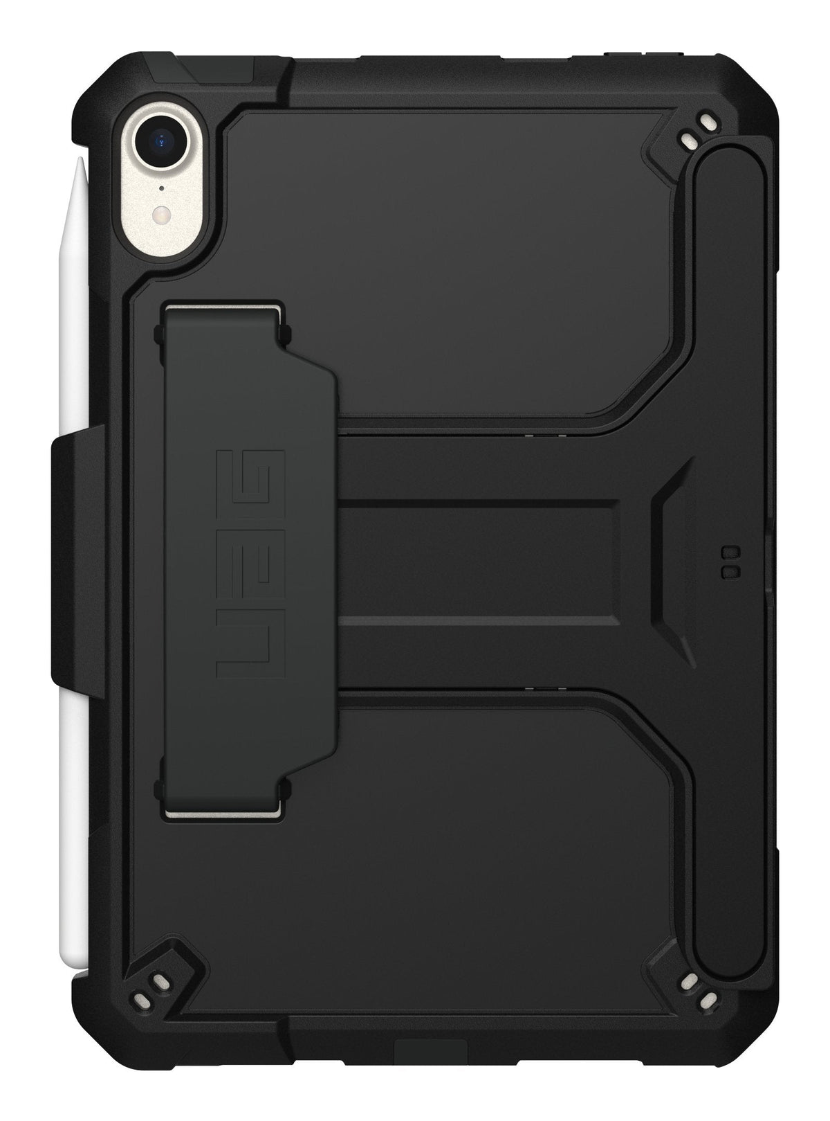 Uag Rugged Case For Ipad Mini 6th Gen W/Handstrap & Kickstand Black Carcasa Trasera Para Tableta Poliuretano Termoplástico (Tpu) Negro Para Apple Ipad Mini (6ª Generación)