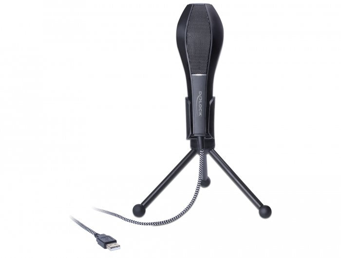 Delock Micrófono De Condensador Usb Con Soporte De