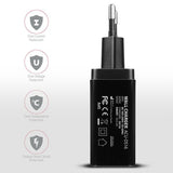 Axagon Acu-Ds16, Cargador De Red Smart, 2x Salidas Usb 5v / 2.2a + 5v / 1a, 16w