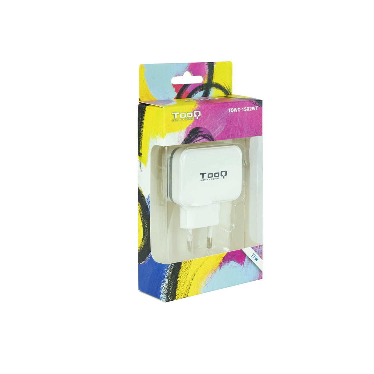 Tooq Cargador De Pared 2x Usb 2.0 - Tecnologia Ai - Blanco