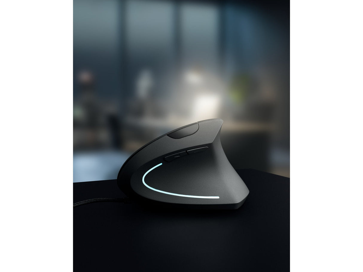 Ratón Vertical Sandberg Con Cable Usb Óptico 2400 Dpi
