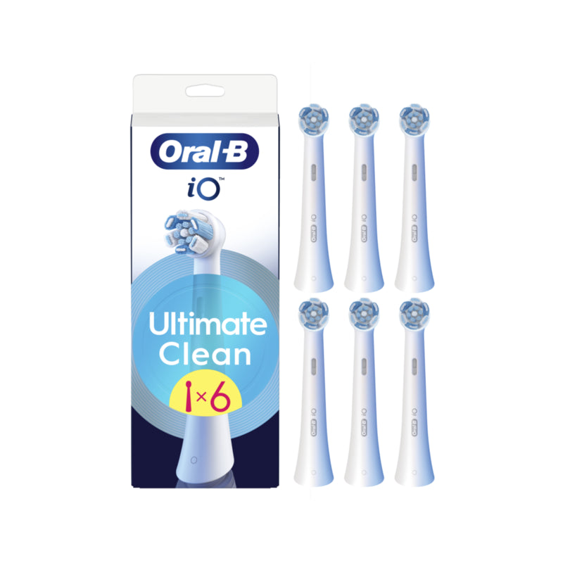Cabezales De Cepillo De Dientes Reemplazables Oral-B Io Ultimateclean, Paquete De 6, Blancos