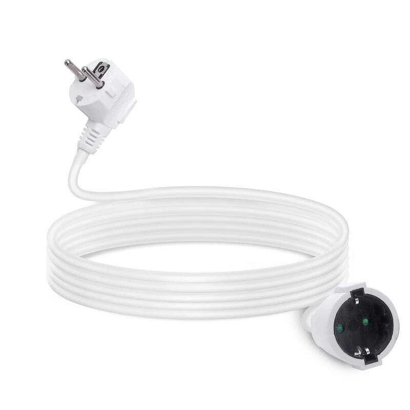 Cable Alargador Aleman 3g 3 M Blanco Aigostar
