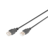 Cable Alargador Usb 2.0 Tipo A-A Macho-Hembra De 5mts. Negro