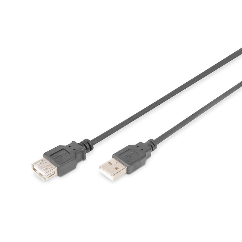Cable Alargador Usb 2.0 Tipo A-A Macho-Hembra De 5mts. Negro