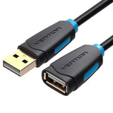 Cable Alargador Usb 2.0 Vention Cbcbj Usb Macho Usb Hembra 5m Negro