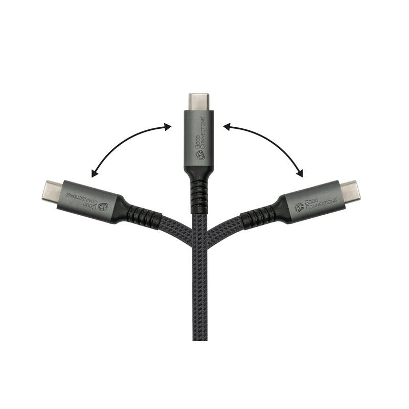 Cable Alcasa 2240-Cct005a  Usb Usb 2.0 0,5 M Usb C Negro
