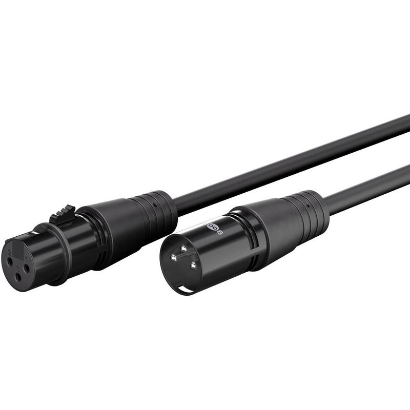 Cable Audio Microfono Xlr 3-Pin Canon Dmx Balanceado Macho A Hembra De  1m Ugreen
