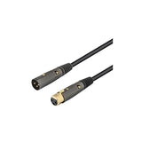 Cable Audio Microfono Xlr 3-Pin Canon Dmx Balanceado Macho A Hembra De  2m