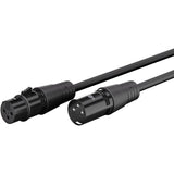 Cable Audio Microfono Xlr 3-Pin Canon Dmx Balanceado Macho A Hembra De  3m