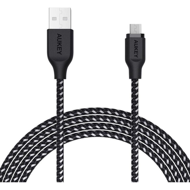 Cable Aukey Usb-A - Microusb 2.0, Carga Rápida, 12 W, 2 M
