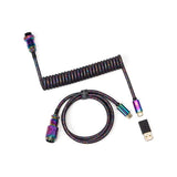 Cable Aviator En Espiral Keychron Usb 3.2 Gen 1 Premium, Usb-C > Usb-C Negro, 1,08 Metros Cab-5